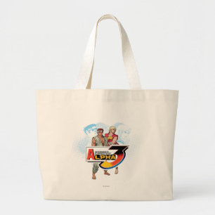 Street Fighter Alpha 3 Ken & Ryu Large Tote Bag