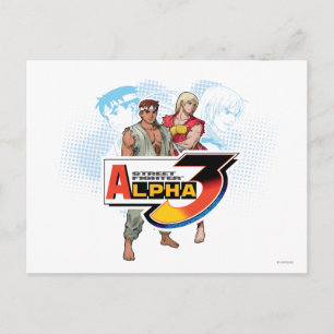 Street Fighter Alpha 3 Ken & Ryu Postcard