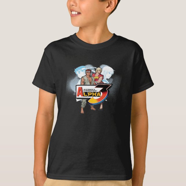 Street Fighter Alpha 3 Ken & Ryu T-Shirt (Front)