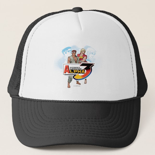 Street Fighter Alpha 3 Ken & Ryu Trucker Hat (Front)