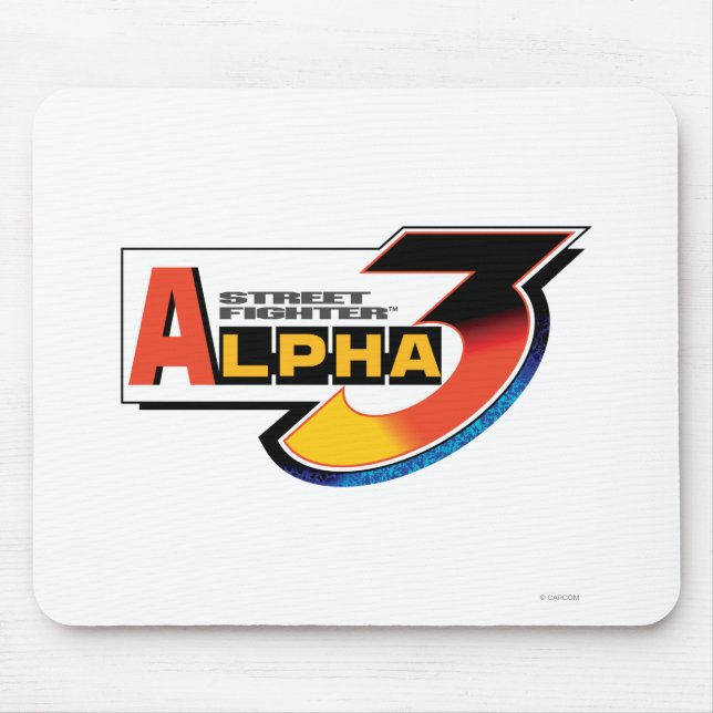 Street Fighter Alpha 3 Logo Mouse Pad (Front)