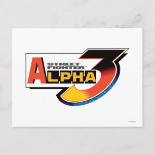 Street Fighter Alpha 3 Logo Postcard