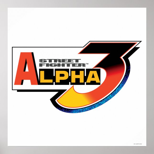 Street Fighter Alpha 3 Logo Poster (Front)