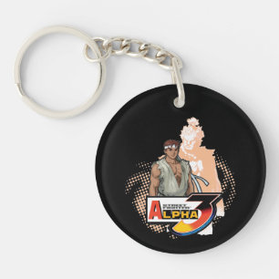 Street Fighter Alpha 3 Ryu & Akuma 2 Keychain