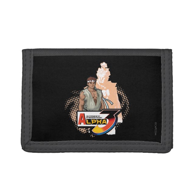Street Fighter Alpha 3 Ryu & Akuma 2 Tri-fold Wallet (Front)