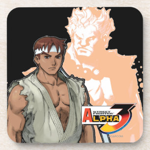 Street Fighter Alpha 3 Ryu & Akuma Beverage Coaster