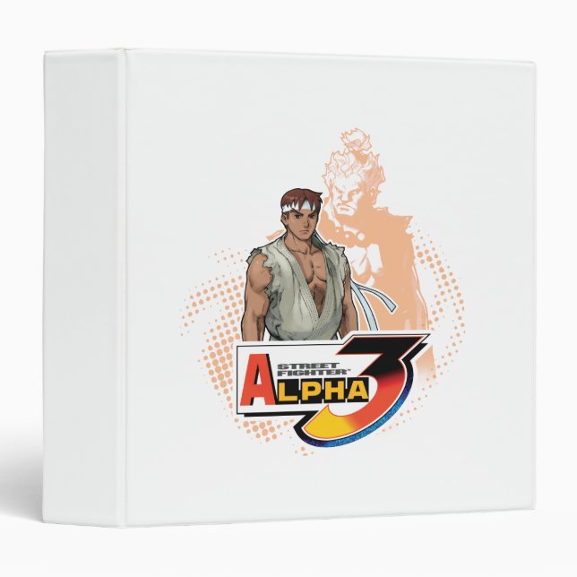 Street Fighter Alpha 3 Ryu & Akuma Binder (Front/Spine)