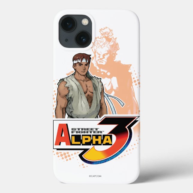 Street Fighter Alpha 3 Ryu & Akuma Case-Mate iPhone Case (Back)