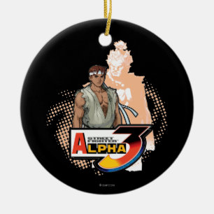 Street Fighter Alpha 3 Ryu & Akuma Ceramic Ornament