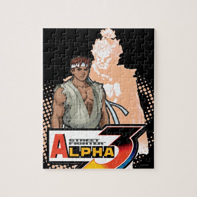 Street Fighter Alpha 3 Ryu & Akuma Jigsaw Puzzle (Vertical)