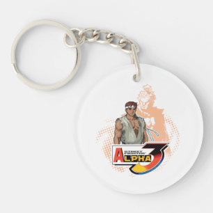 Street Fighter Alpha 3 Ryu & Akuma Keychain