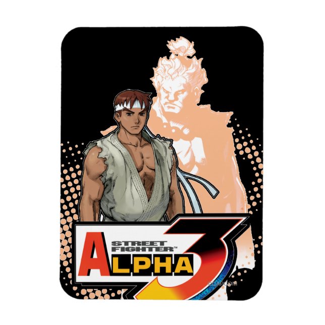 Street Fighter Alpha 3 Ryu & Akuma Magnet (Vertical)