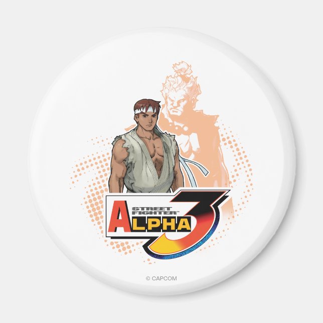 Street Fighter Alpha 3 Ryu & Akuma Magnet (Front)