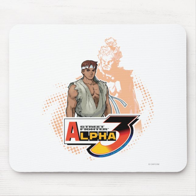 Street Fighter Alpha 3 Ryu & Akuma Mouse Pad (Front)