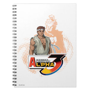 Vintage Streetfighter manga anime notebook stationery —