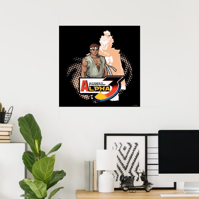 Street Fighter Alpha 3 Ryu & Akuma Poster | Zazzle