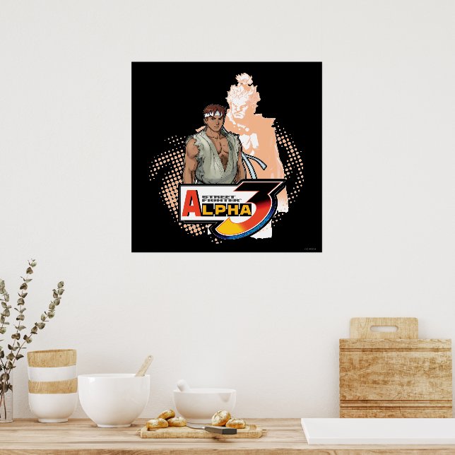 Street Fighter Alpha 3 Ryu & Akuma Poster | Zazzle