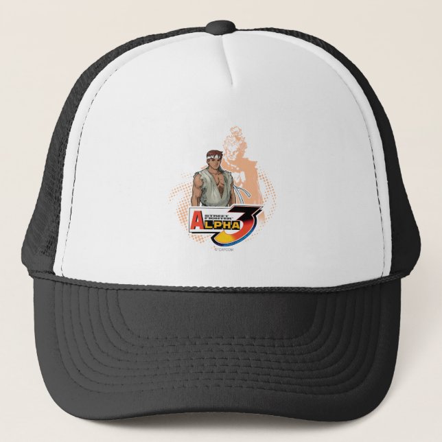 Street Fighter Alpha 3 Ryu & Akuma Trucker Hat (Front)