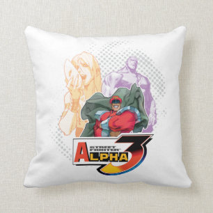 Street Fighter Alpha 3 Shadowloo 2 Throw Pillow