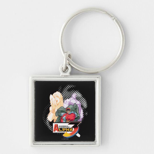 Street Fighter Alpha 3 Shadowloo Keychain (Front)
