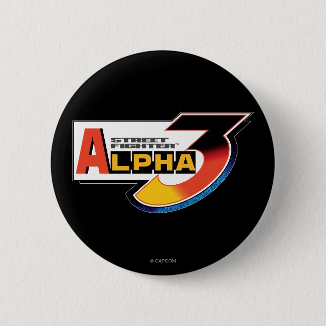 Street Fighter Alpha 3 Shadowloo Pinback Button (Front)