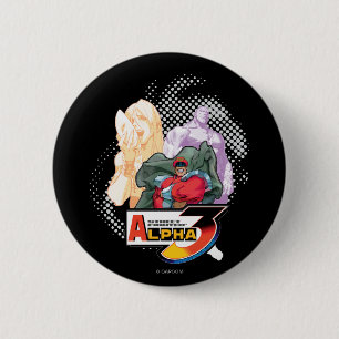 Street Fighter Alpha 3 Shadowloo Pinback Button