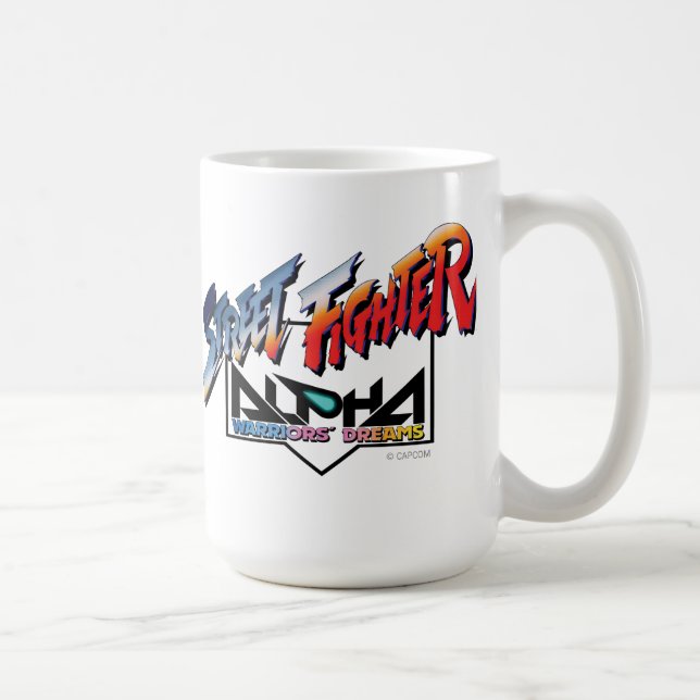Street Fighter Alpha Logo 2 Coffee Mug (Right)