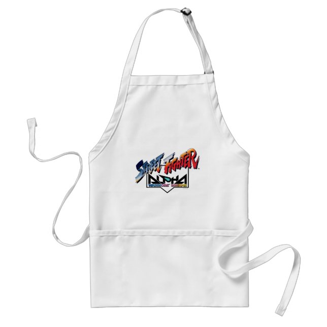 Street Fighter Alpha Logo Adult Apron (Front)