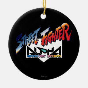 Street Fighter Alpha Logo Ceramic Ornament