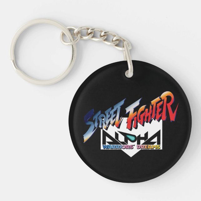 Street Fighter Alpha Logo Keychain (Front)