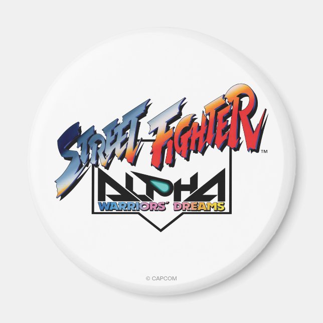 Street Fighter Alpha Logo Magnet (Front)