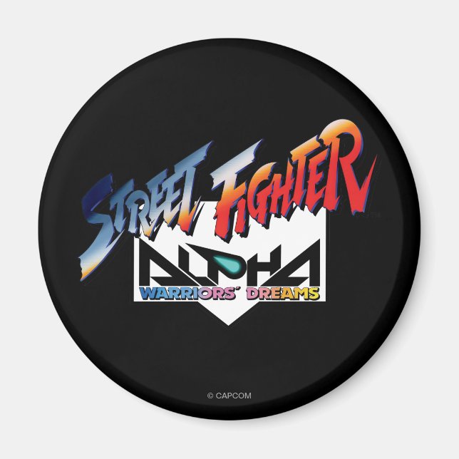 Street Fighter Alpha Logo Magnet (Front)