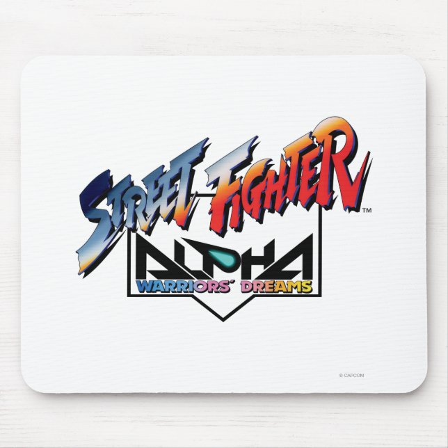 Street Fighter Alpha Logo Mouse Pad (Front)