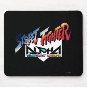 Street Fighter Alpha Logo Mouse Pad