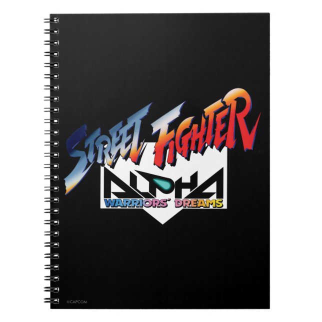 Street Fighter Alpha Logo Notebook (Front)