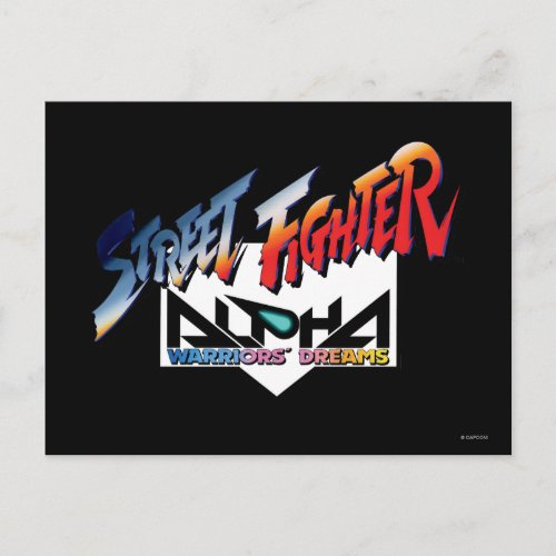 Street Fighter Alpha Logo Postcard