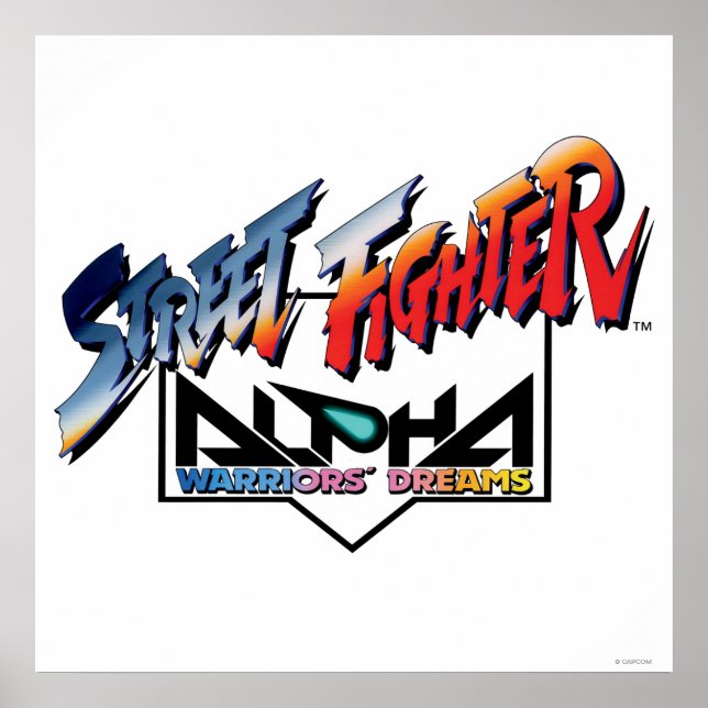 Street Fighter Alpha Logo Poster (Front)