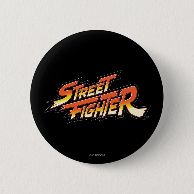 Street Fighter Brand Logo Button (Front)