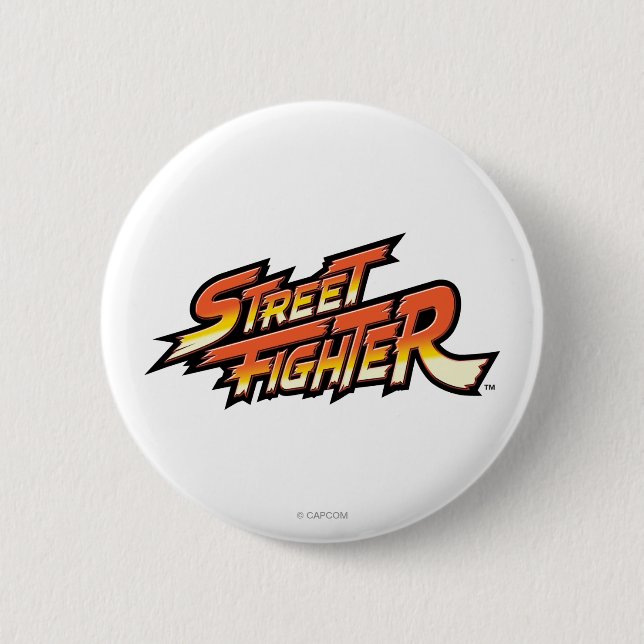 Street Fighter Brand Logo Button (Front)