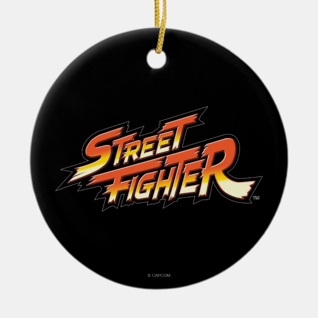 Street Fighter Brand Logo Ceramic Ornament (Front)