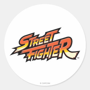 Street Fighter Brand Logo Classic Round Sticker