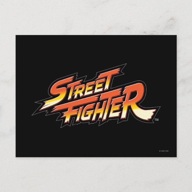 Street Fighter Brand Logo Postcard (Front)