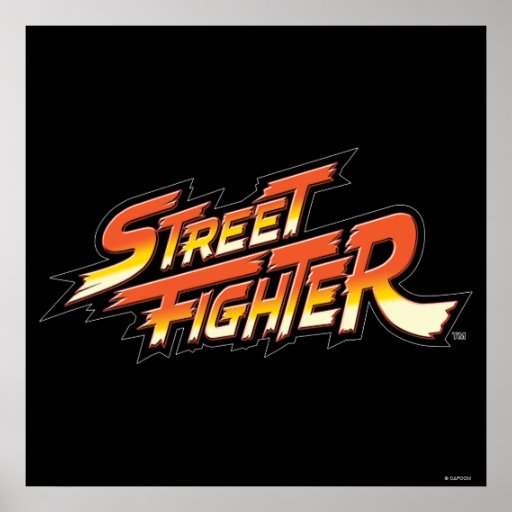 Street Fighter Brand Logo Poster | Zazzle