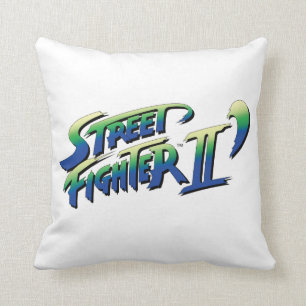 Street Fighter II' Logo 2 Throw Pillow