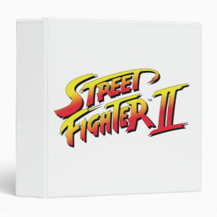 Street Fighter II Logo 3 Ring Binder