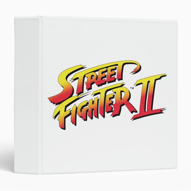Street Fighter II Logo 3 Ring Binder (Front/Spine)
