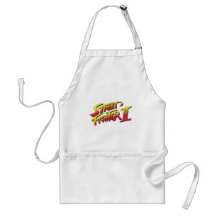 Street Fighter II Logo Adult Apron