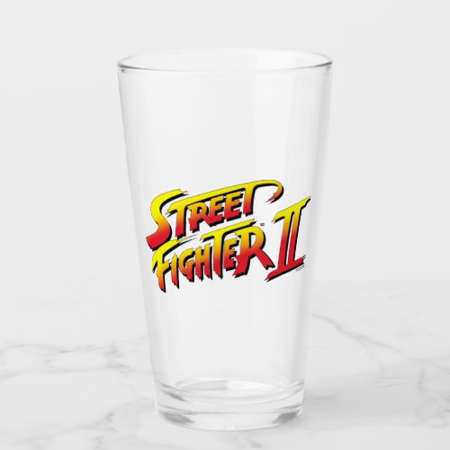Street Fighter II Logo Glass