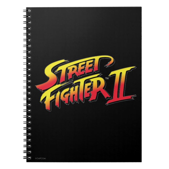 Street Fighter II Logo Notebook (Front)
