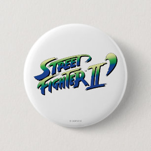Street Fighter II' Logo Pinback Button